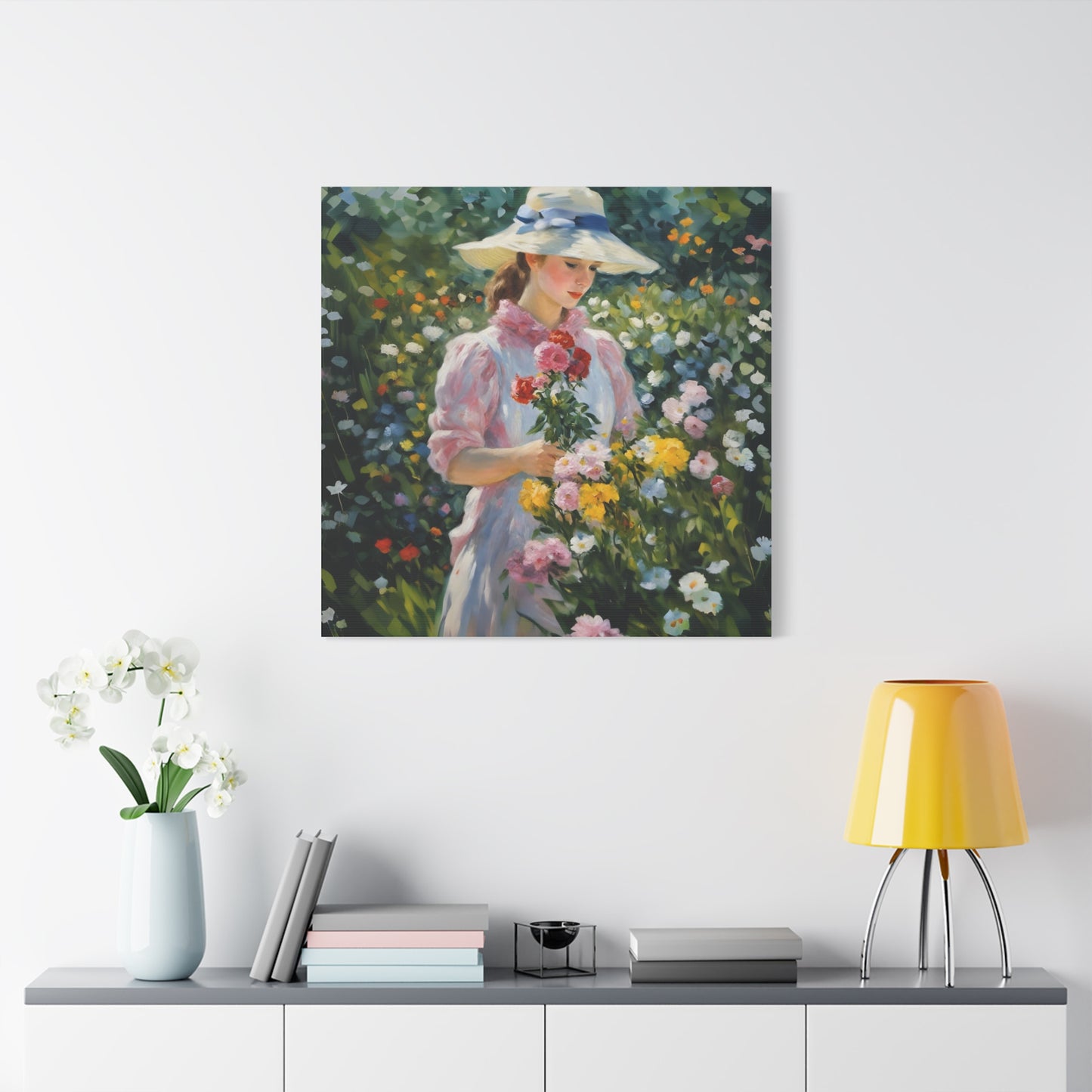 Floral Serenity Canvas Art - Stretched Matte 1.25"
