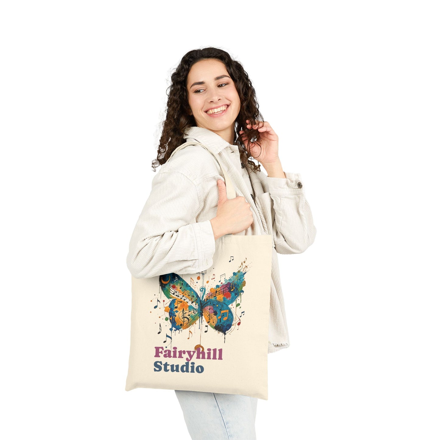 Colorful Butterfly Tote Bag, Eco-Friendly Canvas Bag, Reusable Shopping Bag, Artsy Gift for Nature Lovers, Stylish Handbag
