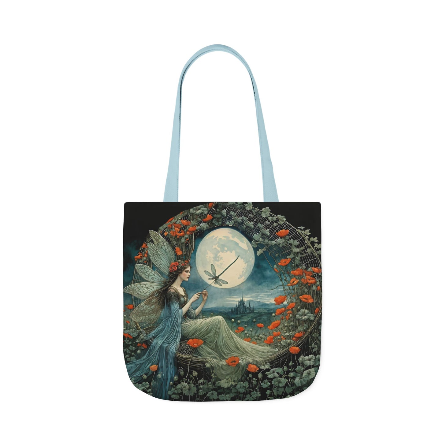 Colorful Moon fairy -Inspired Canvas Tote Bag - Perfect for Beach Days, Eco-Friendly Shopping, and Summer Fun!