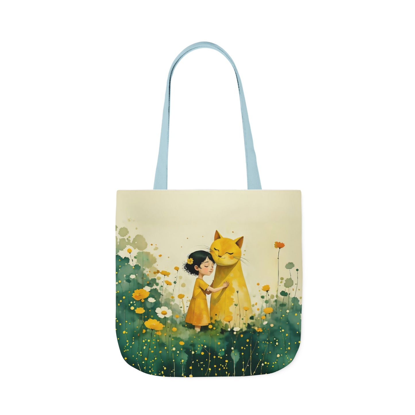 Colorful Cat -Inspired Canvas Tote Bag - Perfect for Beach Days, Eco-Friendly Shopping, and Summer Fun!
