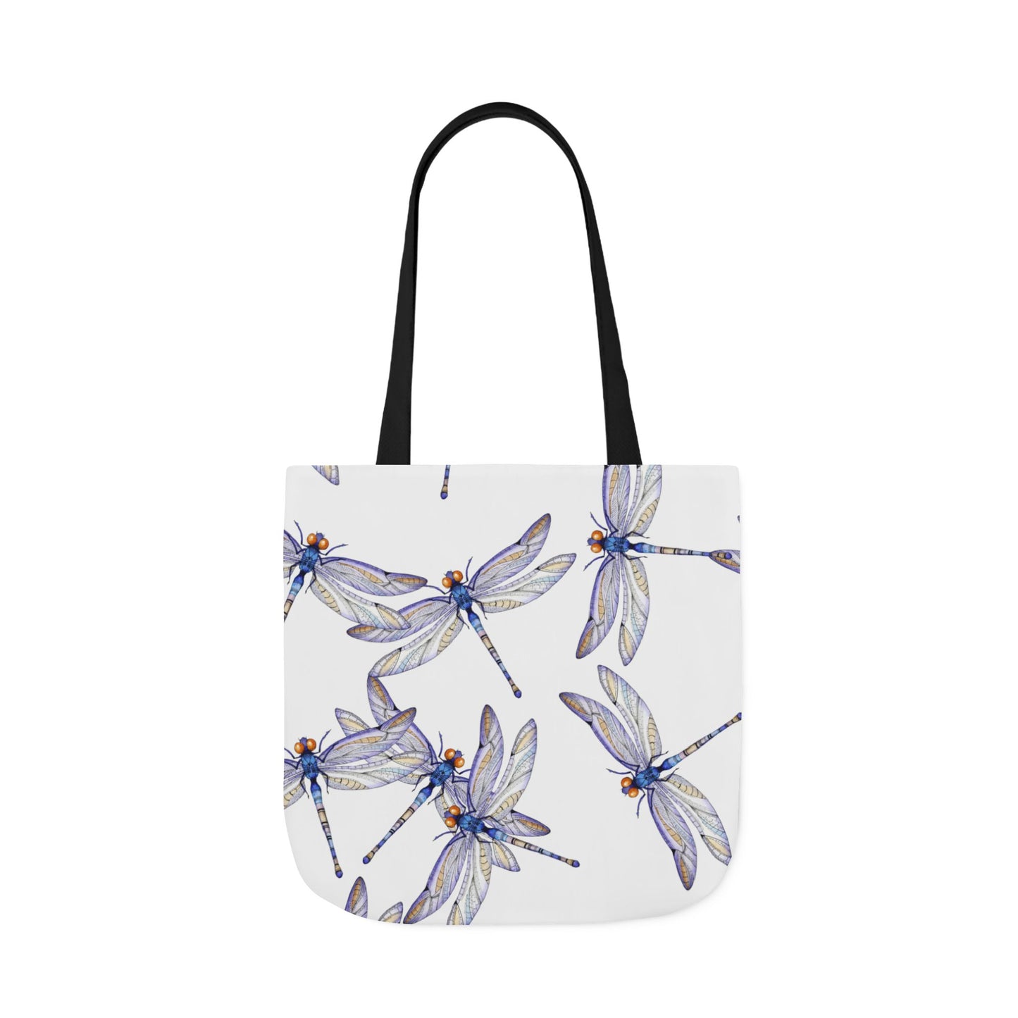 Colorful Dragonfly Inspired Canvas Tote Bag - Perfect for Beach Days, Eco-Friendly Shopping, and Summer Fun!