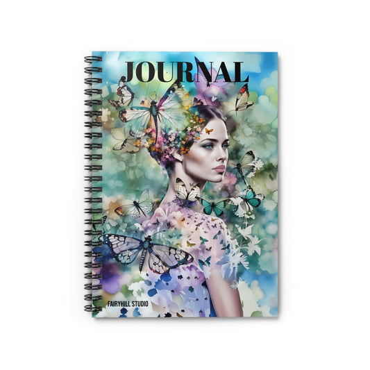 Spiral Notebook - Butterfly Santuary Art Design
