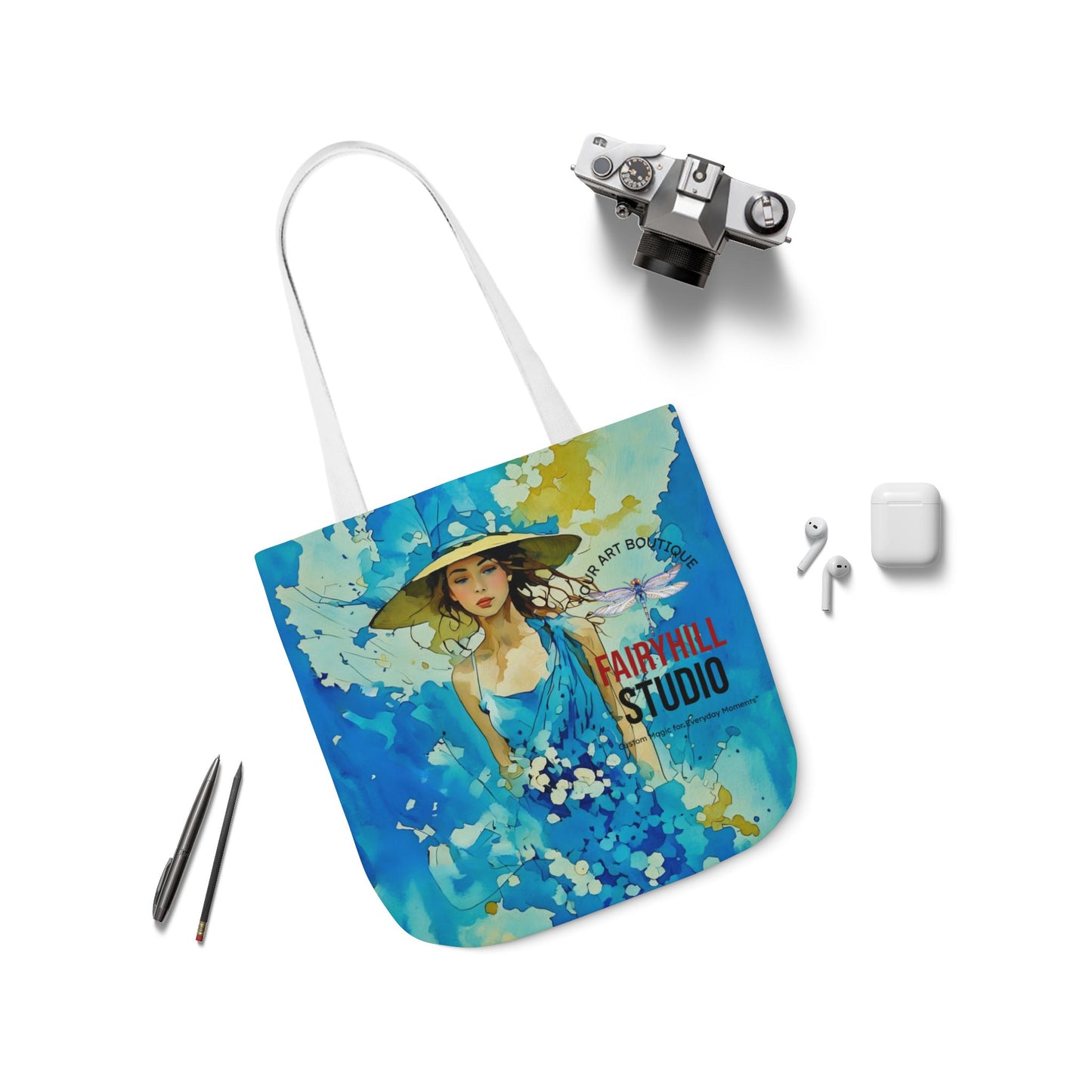 Colorful Summer vibes- Canvas Tote Bag - Perfect for Beach Days, Eco-Friendly Shopping, and Summer Fun!