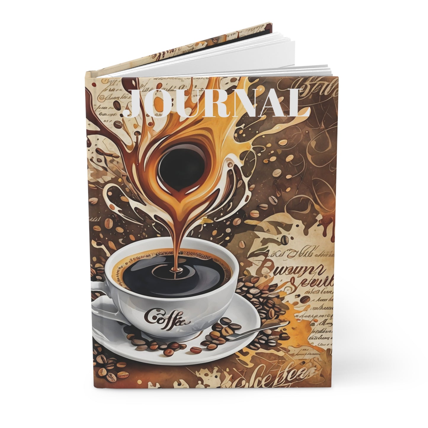 Hardcover Journal Morning Roast Coffee Journal Art