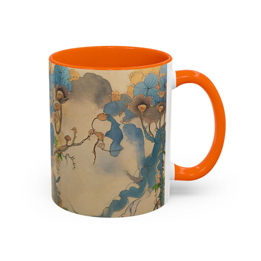 Mushroom Fairy Art-Themed Coffee Mug - 11 & 15oz Accent Mug for Fairy Lovers