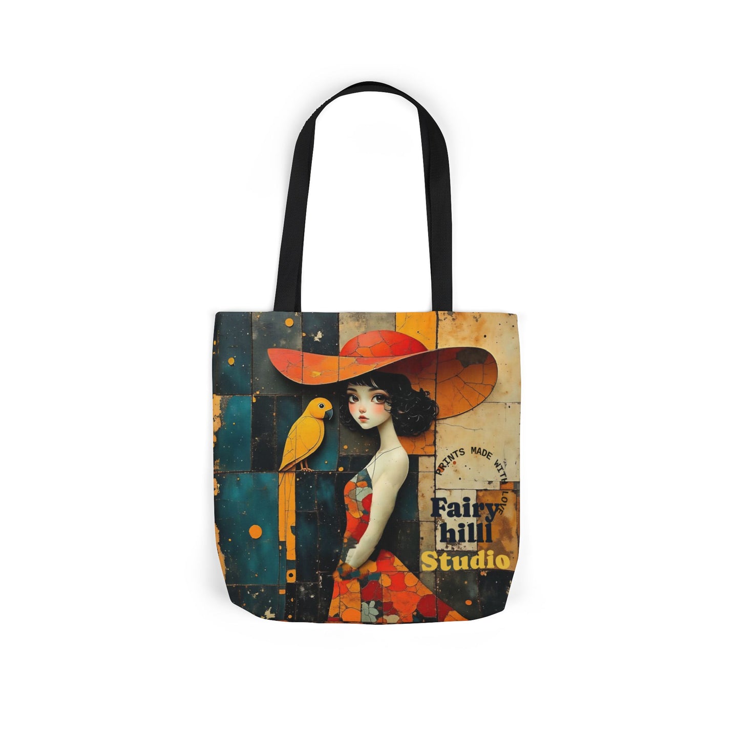 Colorful parrot -Inspired Canvas Tote Bag - Perfect for Beach Days, Eco-Friendly Shopping, and Summer Fun!
