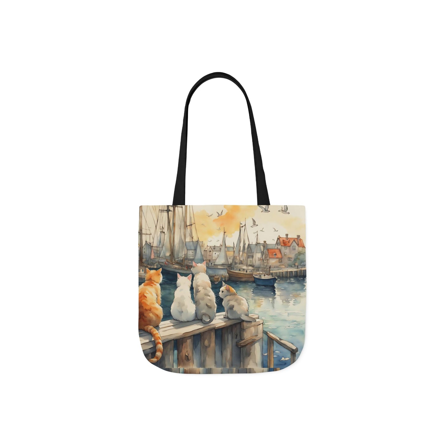 Cats And The City FairyHill Studio Red phone- Canvas Tote Bag - Perfect for Beach Days, Eco-Friendly Shopping, and Summer Fun!