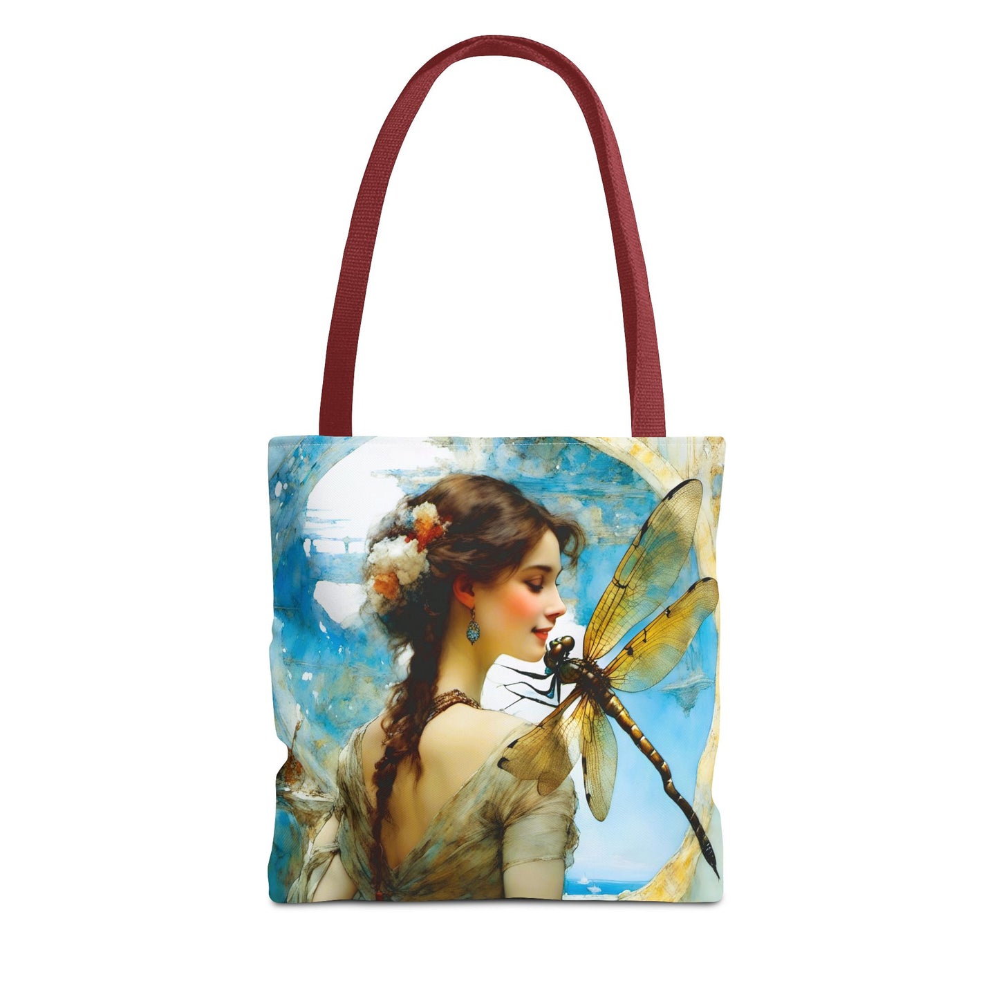 FairyHill Studio  Dragonfly whimsical Tote Bag (AOP)