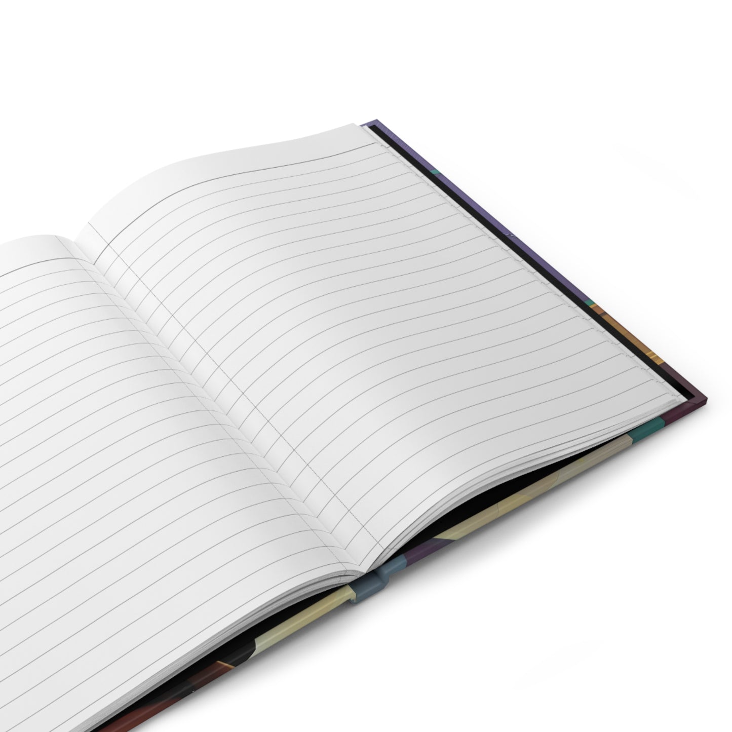 Hardcover Journal Matte 1980s Dancer Girl in Colorful Clothing and Leggings