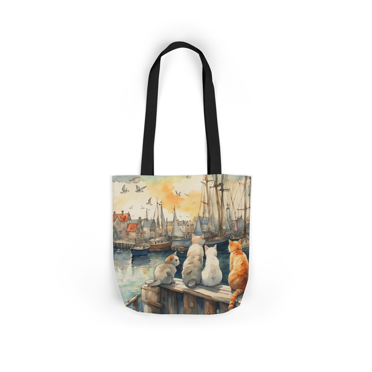 Cats And The City FairyHill Studio Red phone- Canvas Tote Bag - Perfect for Beach Days, Eco-Friendly Shopping, and Summer Fun!