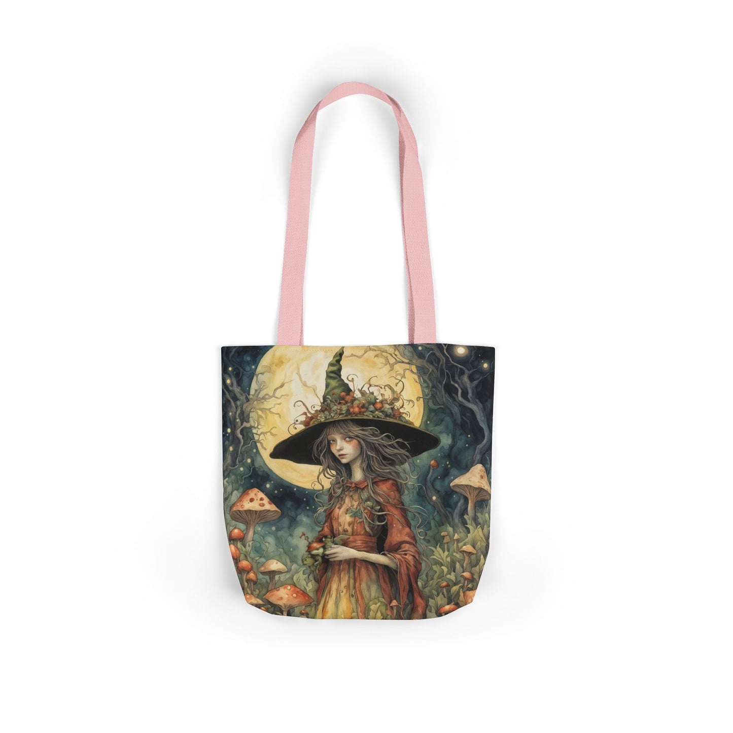 Witch -Inspired Canvas Tote Bag - Perfect for Beach Days, Eco-Friendly Shopping, and Summer Fun!