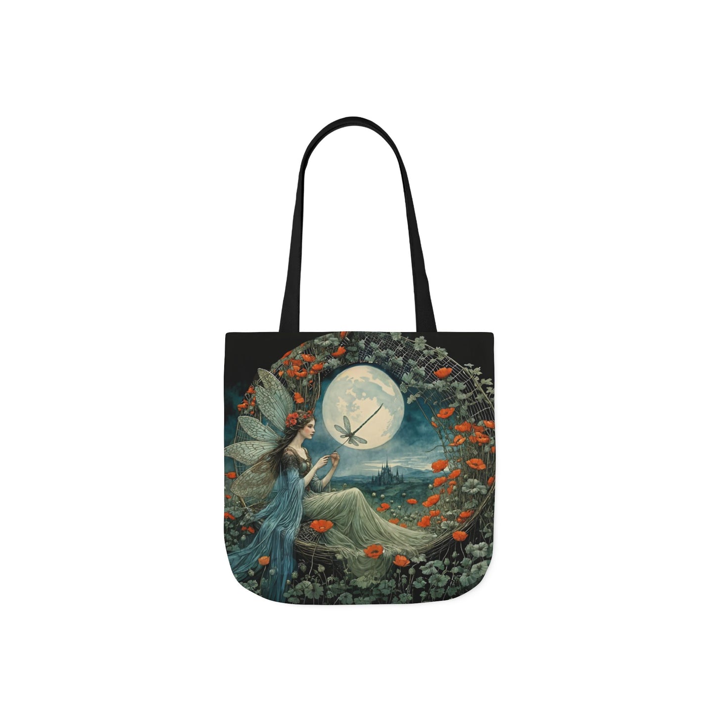 Colorful Moon fairy -Inspired Canvas Tote Bag - Perfect for Beach Days, Eco-Friendly Shopping, and Summer Fun!