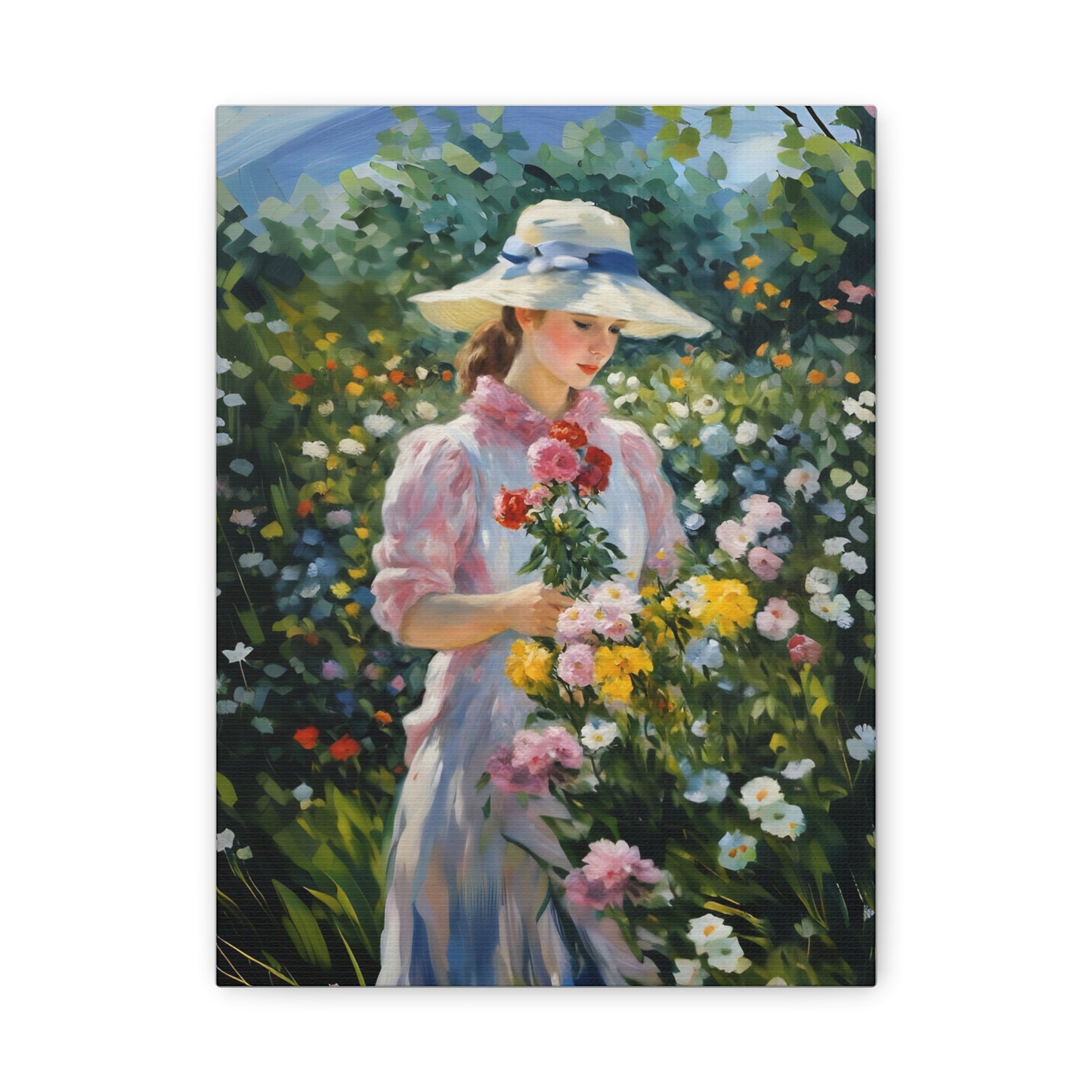 Floral Serenity Canvas Art - Stretched Matte 1.25"