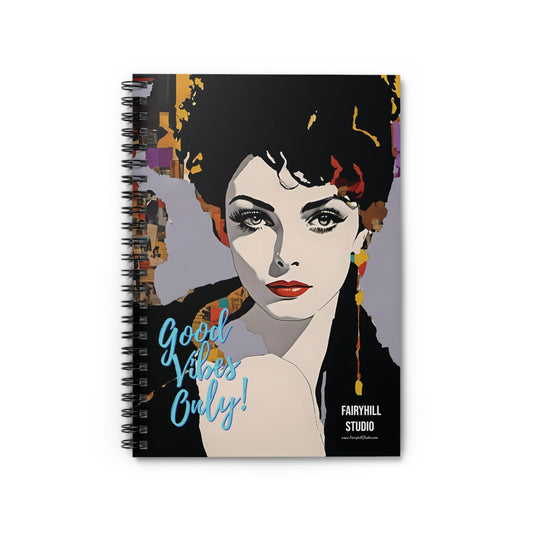 Good Vibes only  journal, Spiral Notebook  journal , Ruled Line,