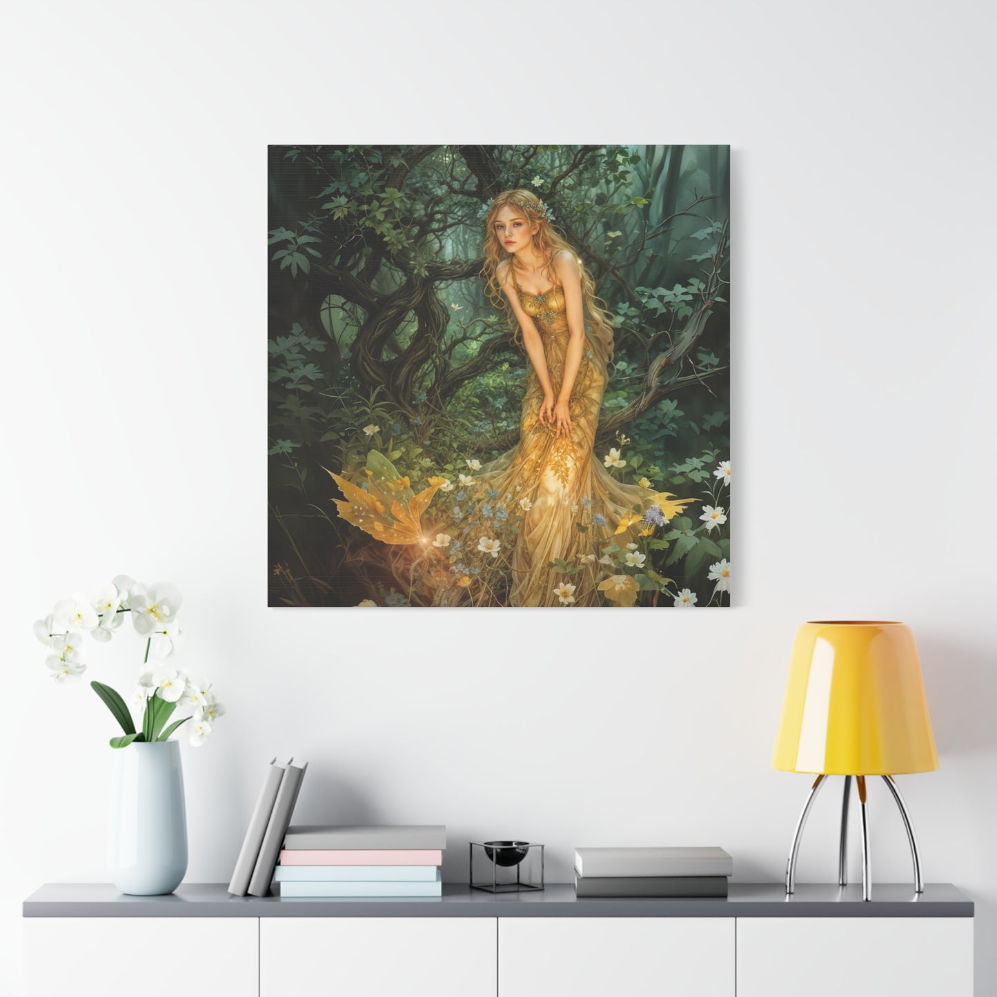 Canvas Print - Mid-Summer's Eve Fairy Forest Art by Fairyhill Studio