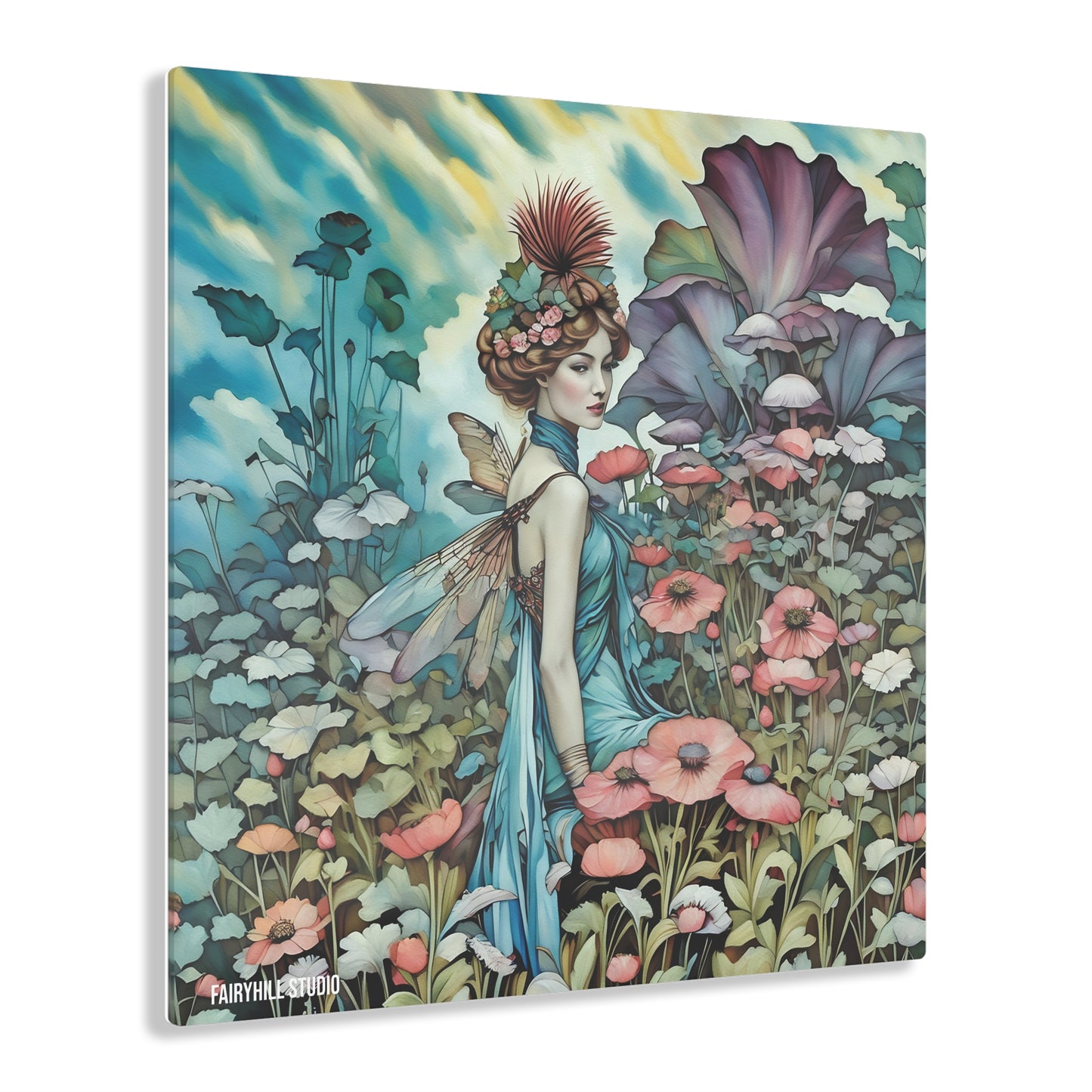 Art Acrylic Prints FairyHill Studio Fairy in a Poppy field