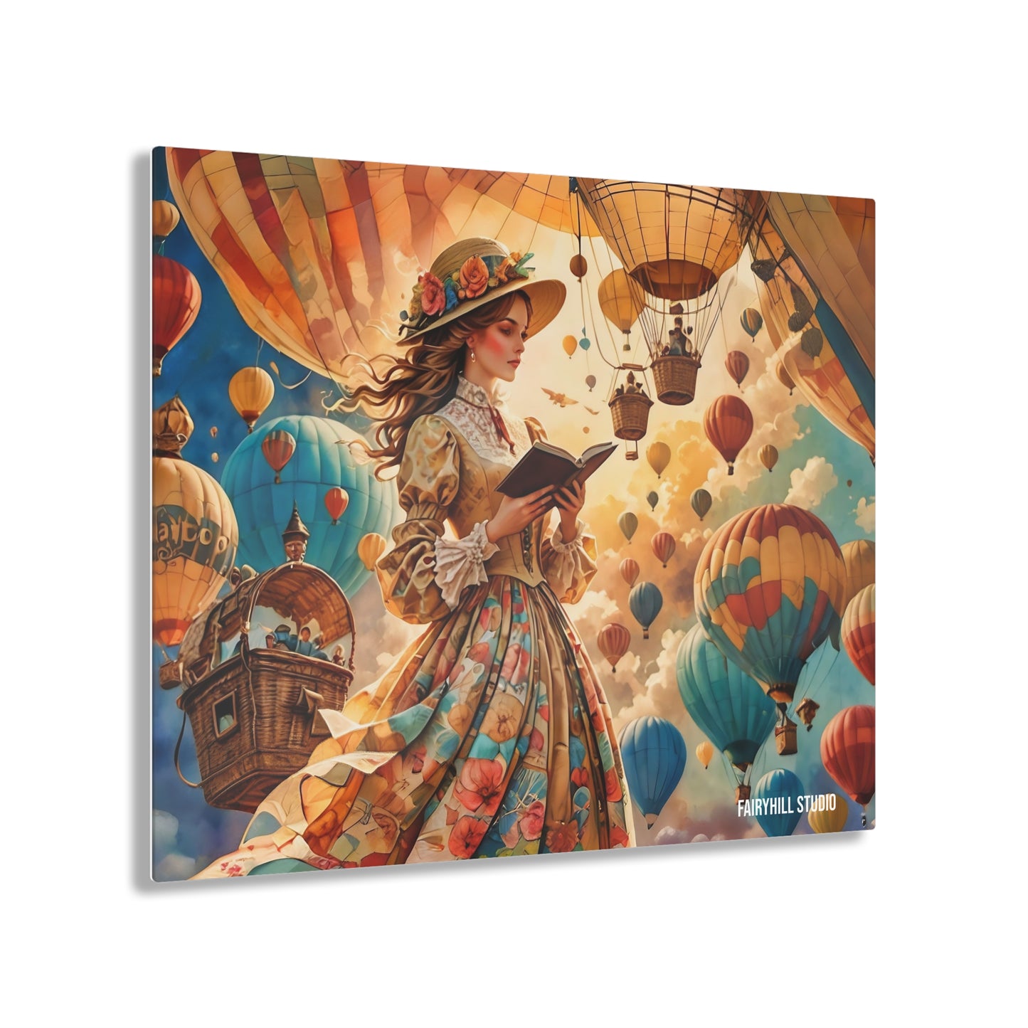 Art Acrylic Prints -Journey with Hot air ballons