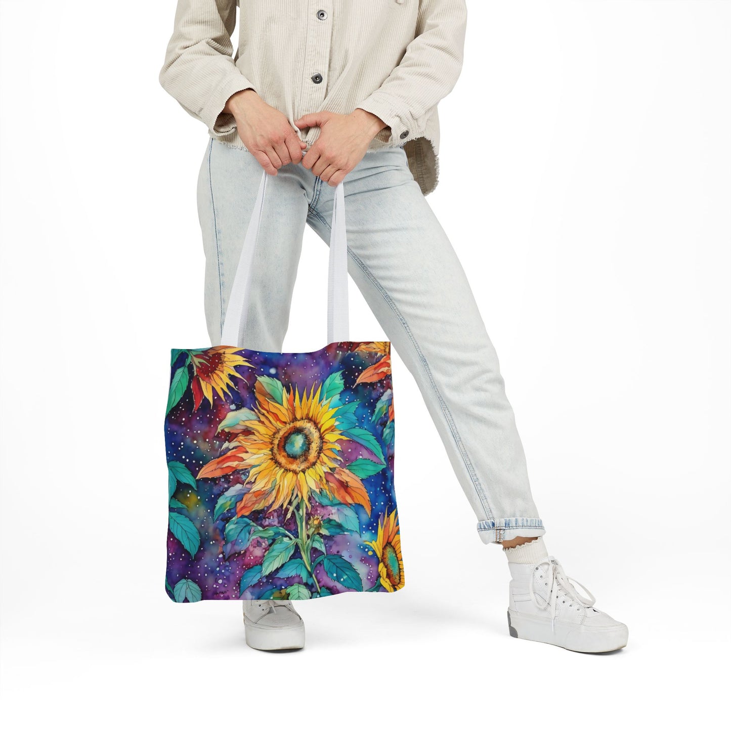 Colorful nature-Inspired Canvas Tote Bag - Perfect for Beach Days, Eco-Friendly Shopping, and Summer Fun!