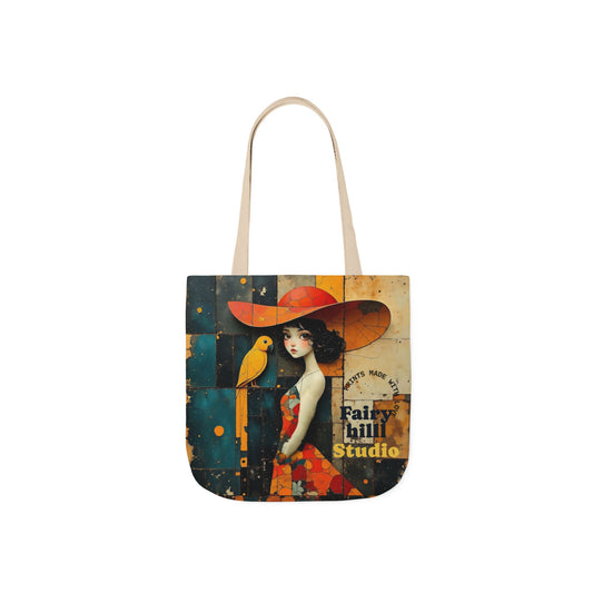 Colorful  parrot  -Inspired Canvas Tote Bag - Perfect for Beach Days, Eco-Friendly Shopping, and Summer Fun!
