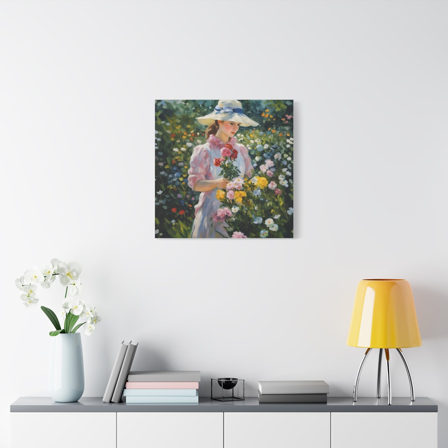 Floral Serenity Canvas Art - Stretched Matte 1.25"