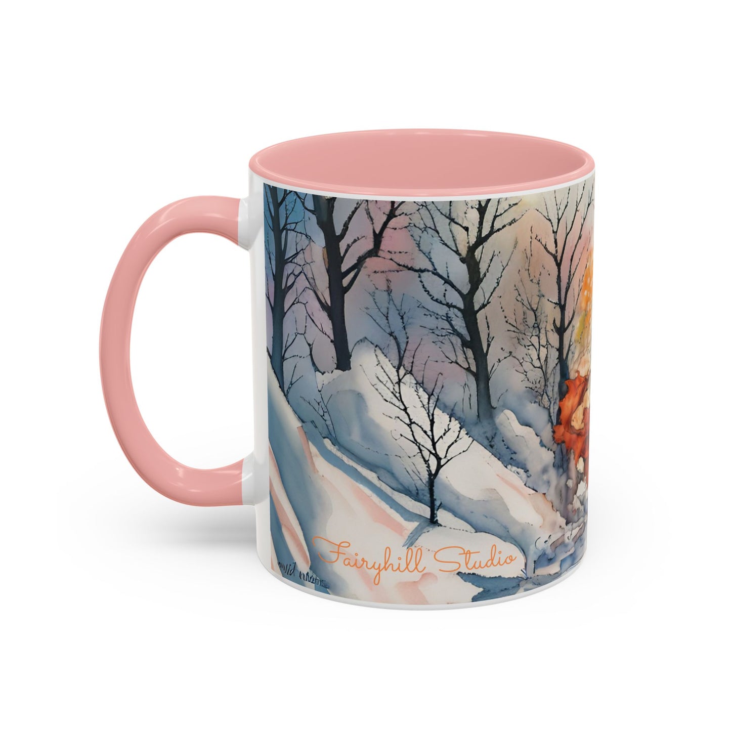 Accent Crimson witch and black cat Coffee Mug (11, 15oz)