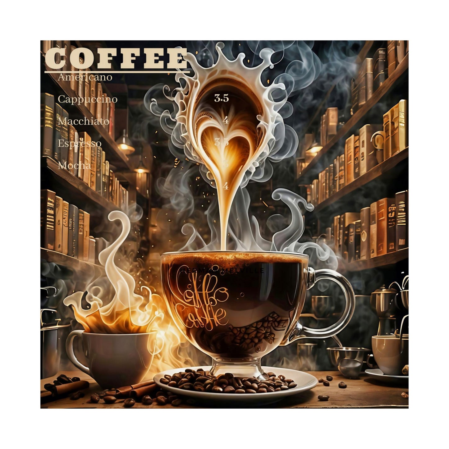 Coffee Lover Matte Vertical Poster - Cozy Café Vibes for Home Décor