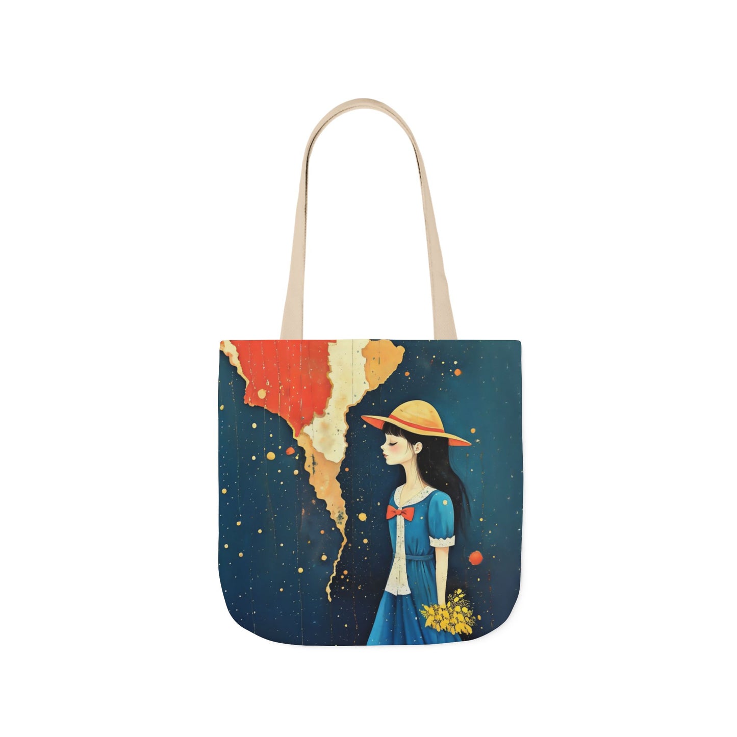 Colorful  travel -Inspired Canvas Tote Bag - Perfect for Beach Days, Eco-Friendly Shopping, and Summer Fun!
