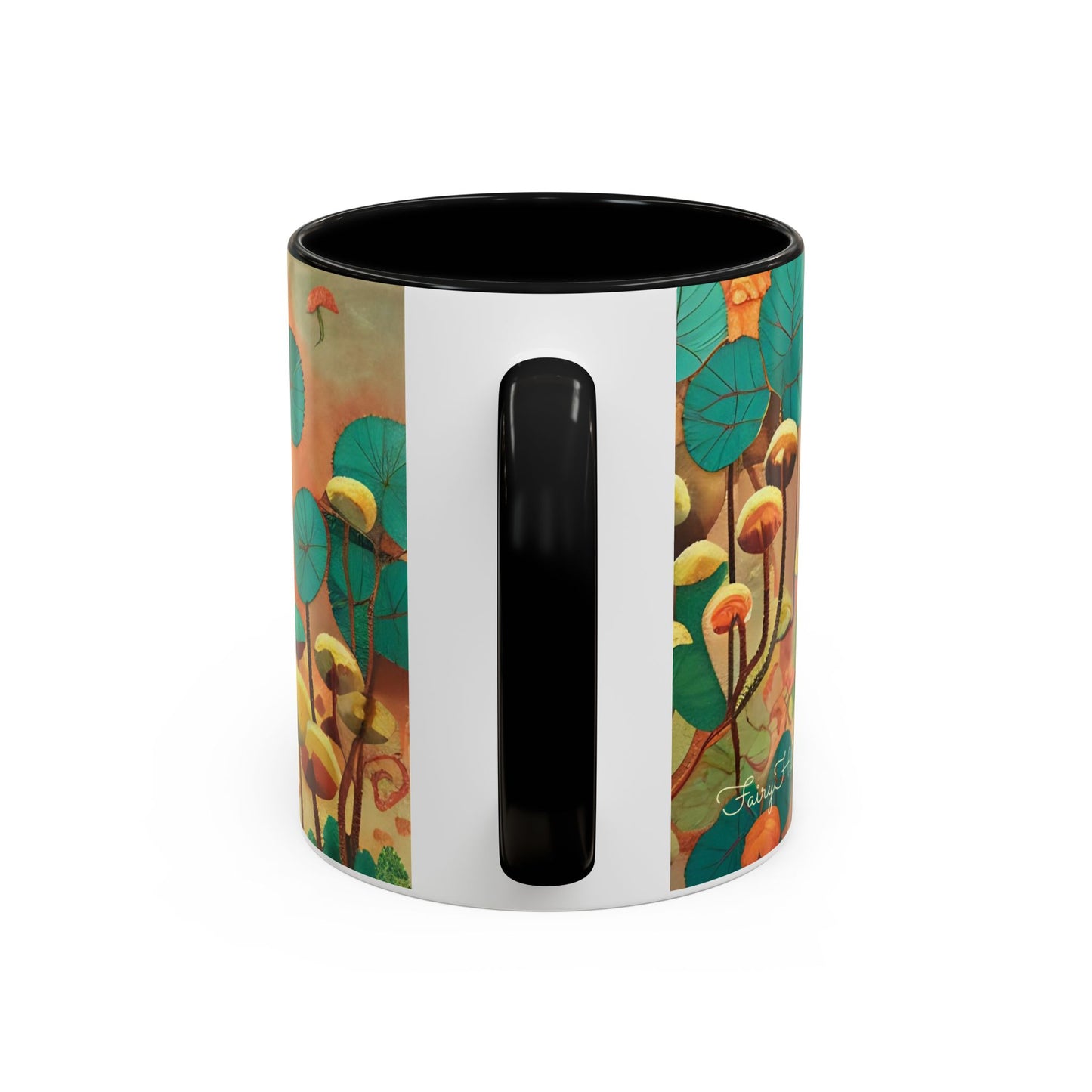 Mushroom Fairy Art-Themed Coffee Mug - 11 & 15oz Accent Mug for Musroom Fsiry Lovers