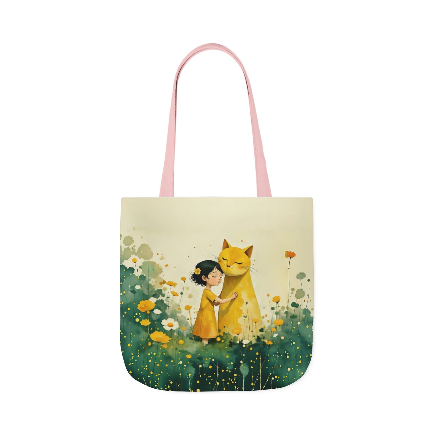 Colorful Cat -Inspired Canvas Tote Bag - Perfect for Beach Days, Eco-Friendly Shopping, and Summer Fun!