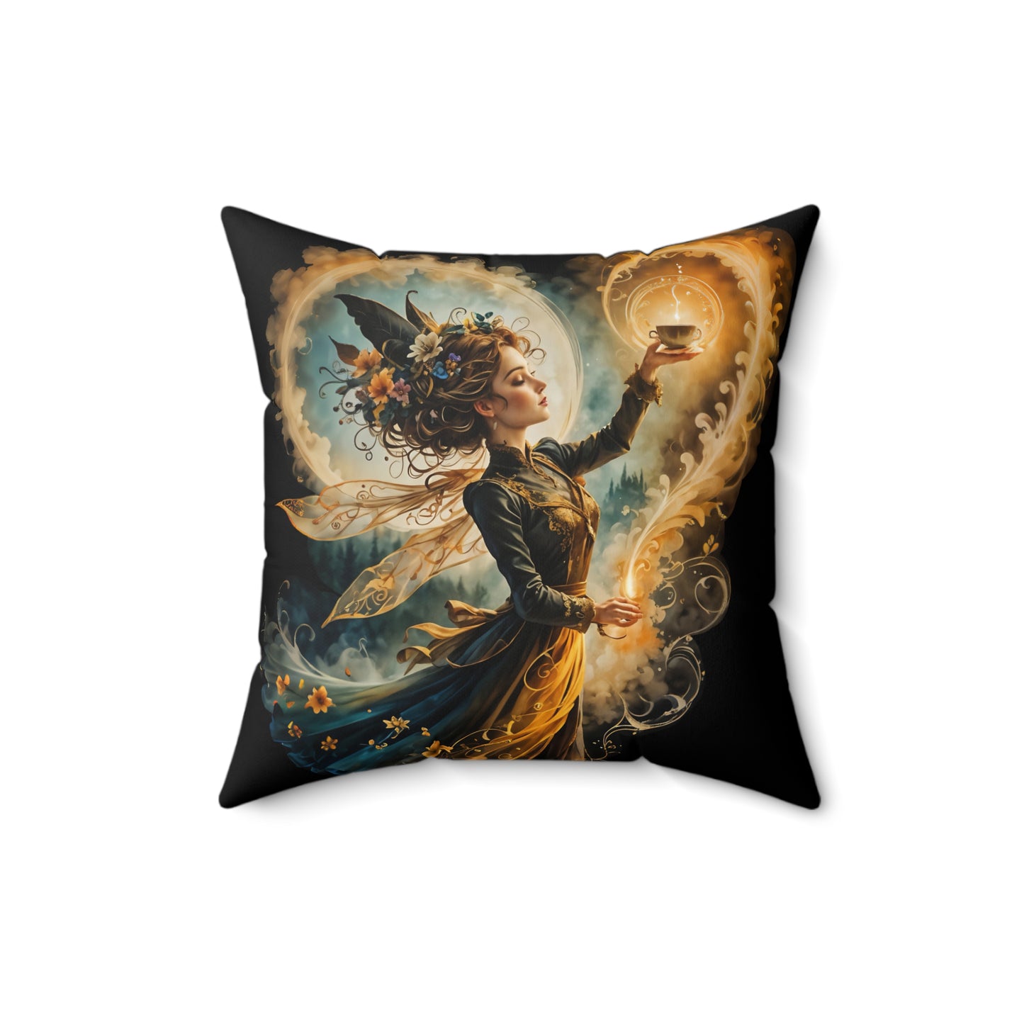 Spun Polyester Square Pillow