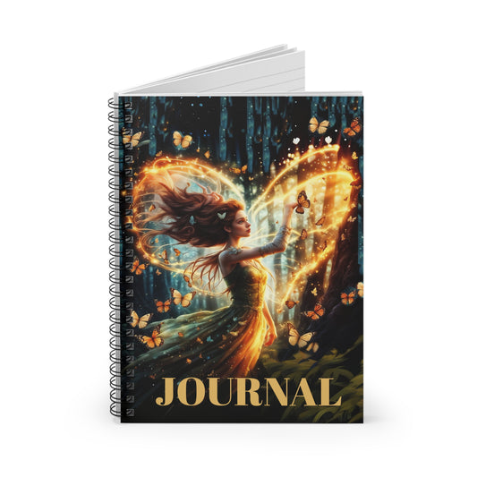 Spiral Notebook - Fairy Hill Studio  Fairy Forest Art Ruled Line