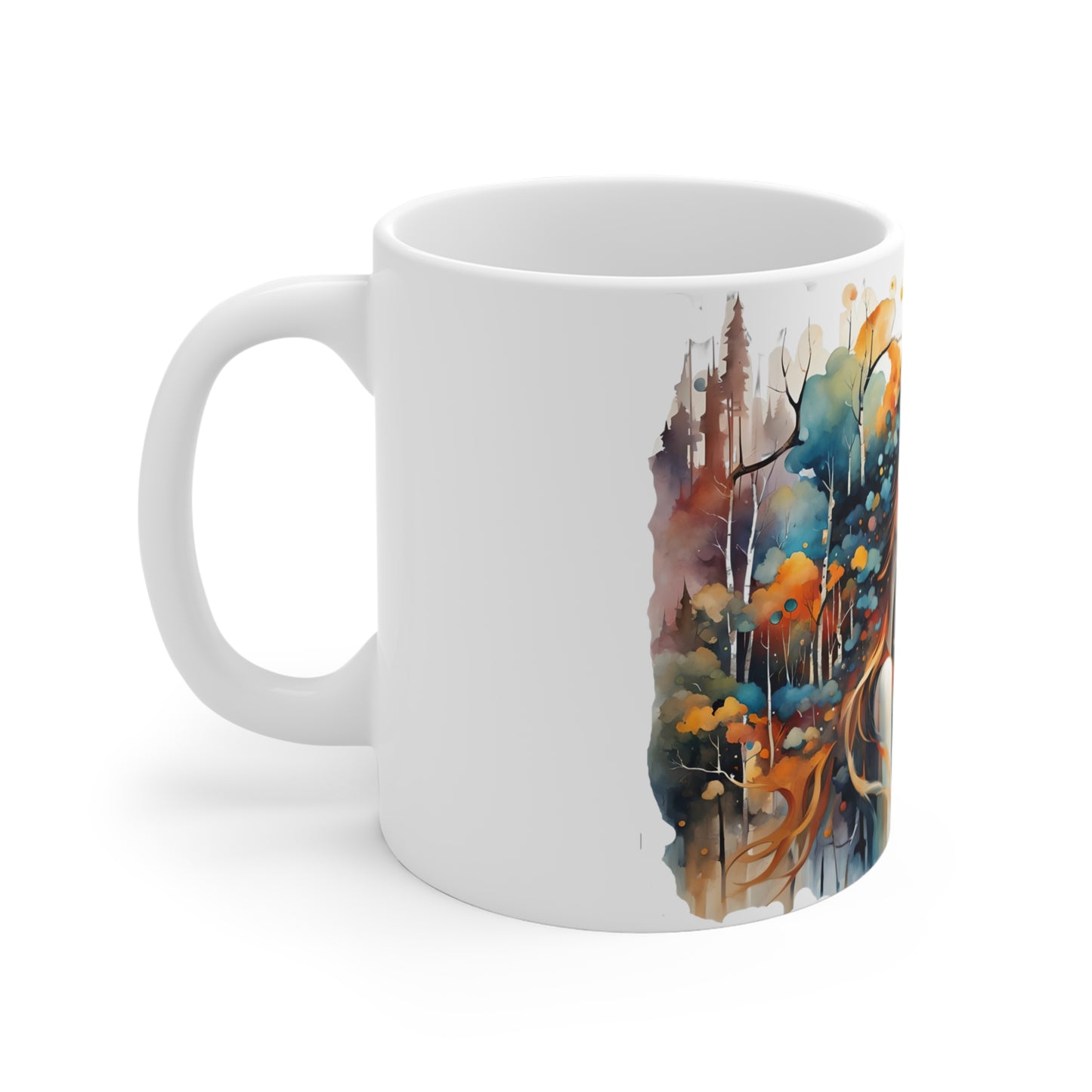 Mug Summer Girl with Colorful Hat finding Magic
