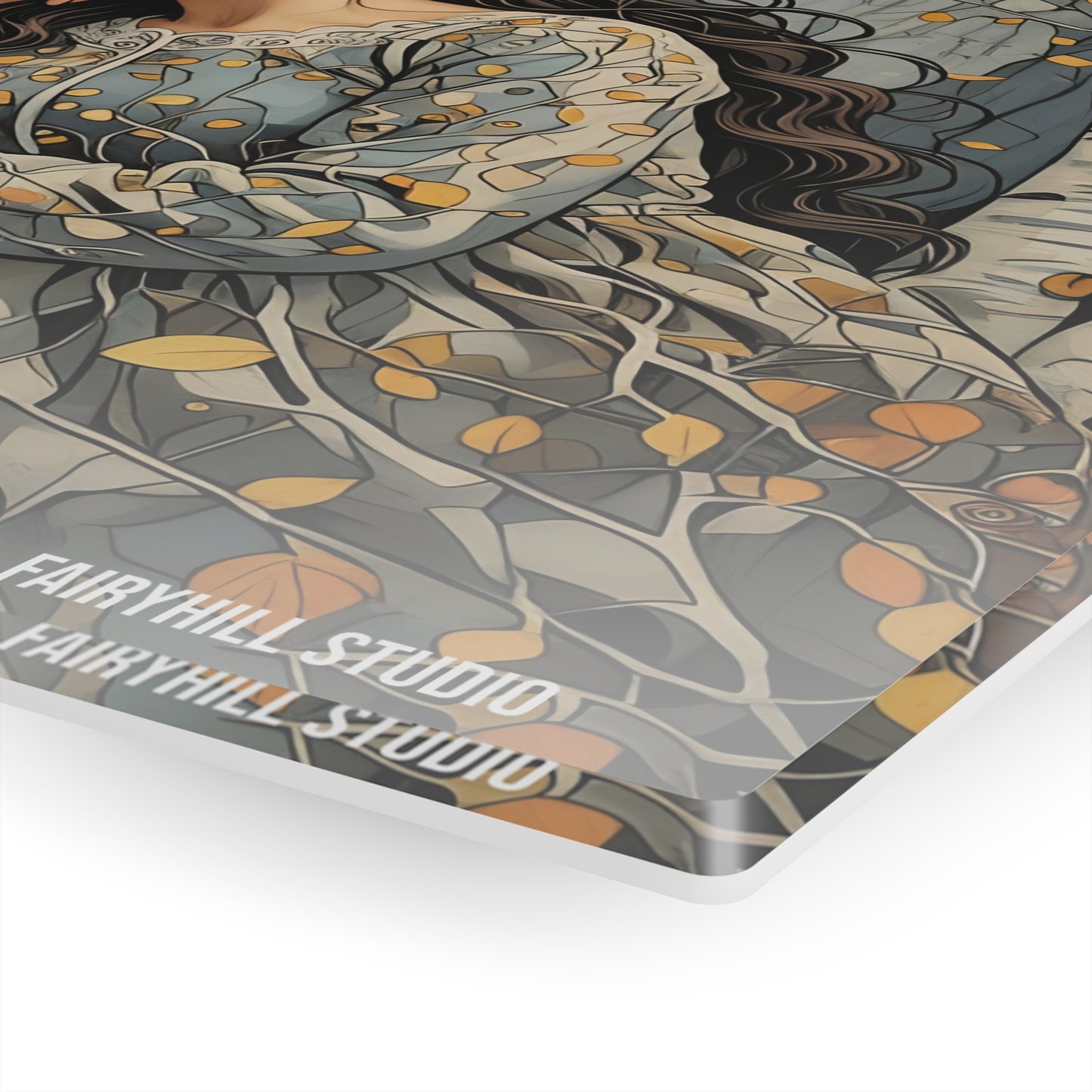 Acrylic Print - Sleeping Beauty of the Birch Forest Fairy Hill Studio Art Design