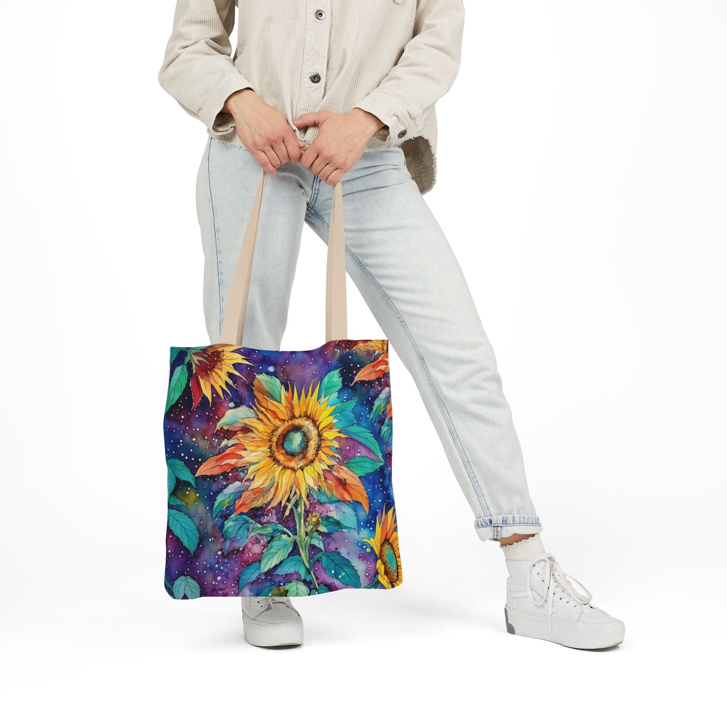 Colorful nature-Inspired Canvas Tote Bag - Perfect for Beach Days, Eco-Friendly Shopping, and Summer Fun!