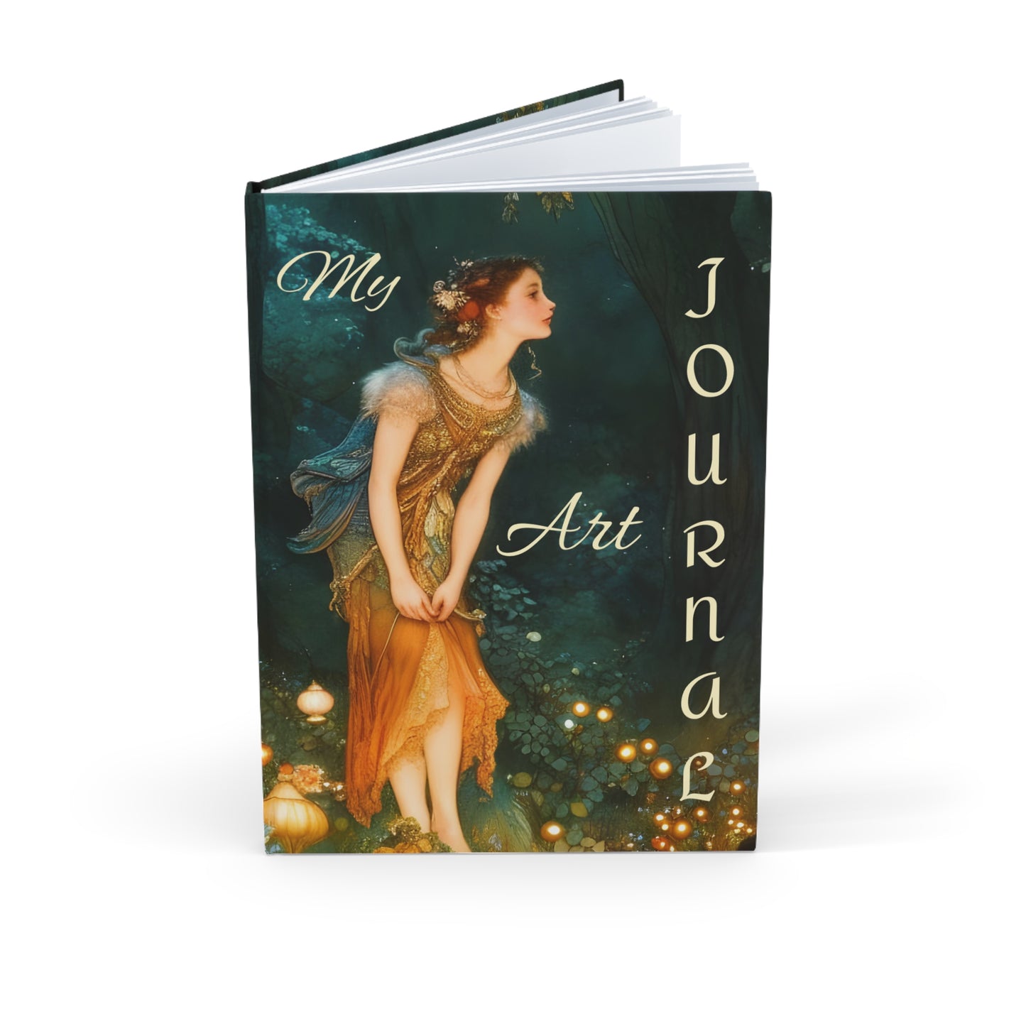 A5 Hardcover Journal - Fairy Forest Art Design