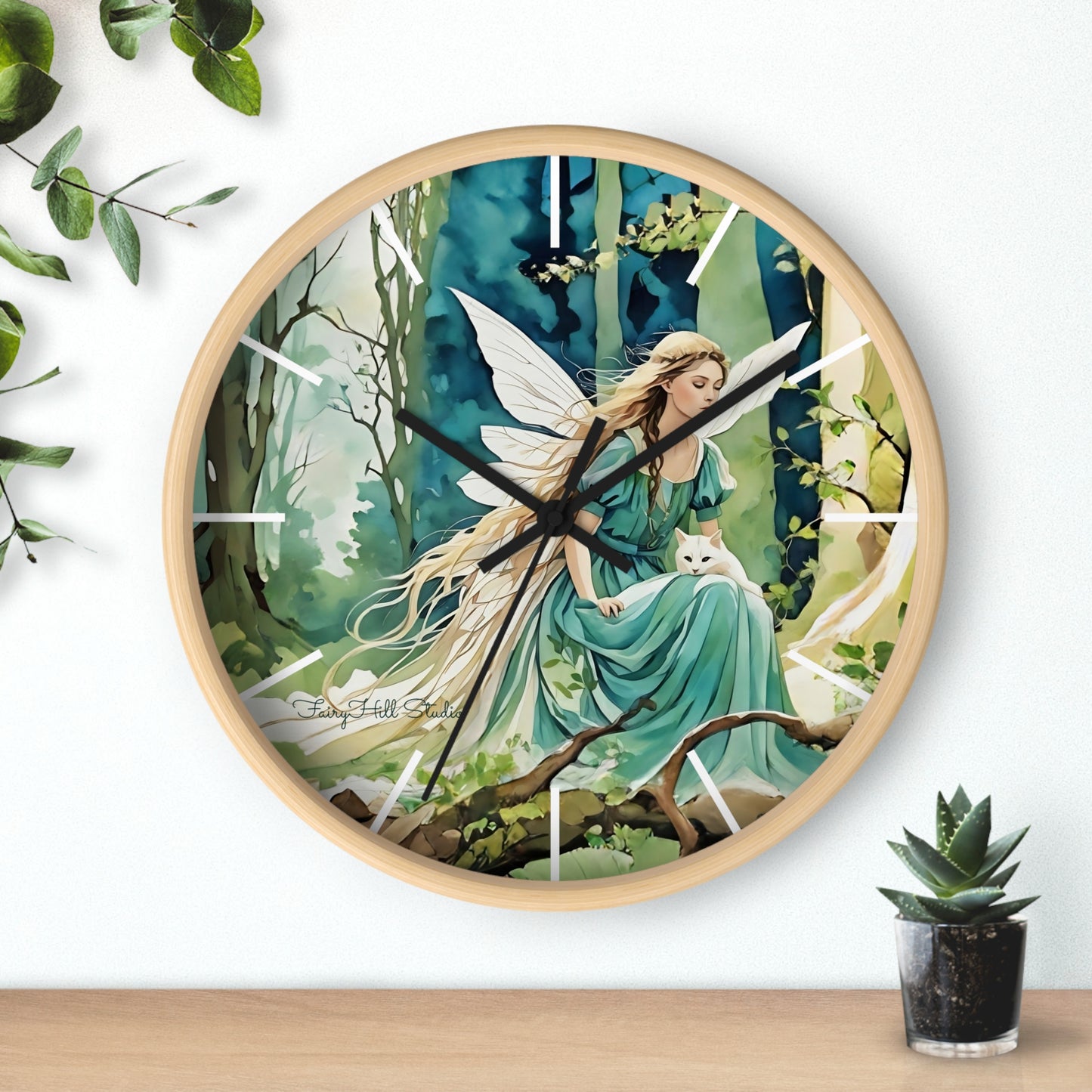 Enchanting Fairy/Angel Wall Clock, Home Decor, Gift for Fantasy Lovers, Unique Gift, Fairy Tale Decor, Woodland Theme