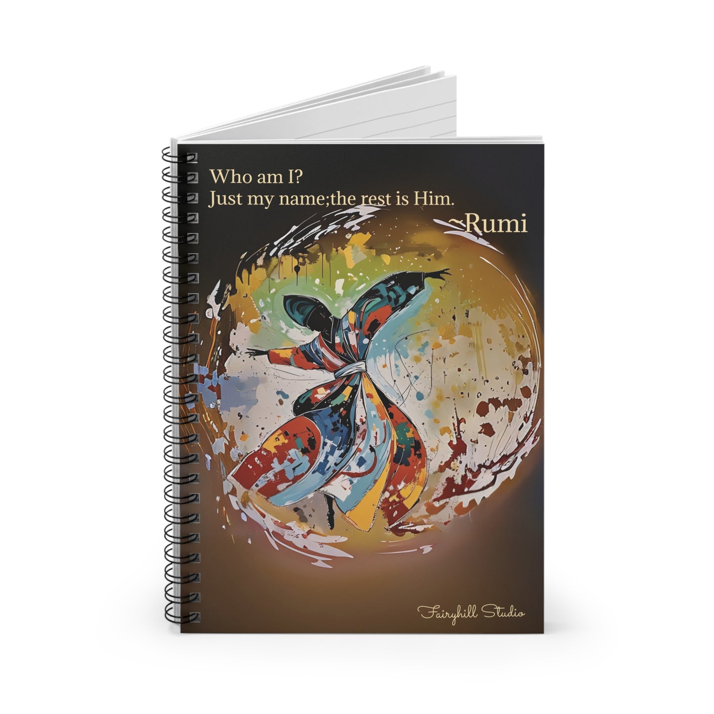Inspirational Rumi Quote Notebook