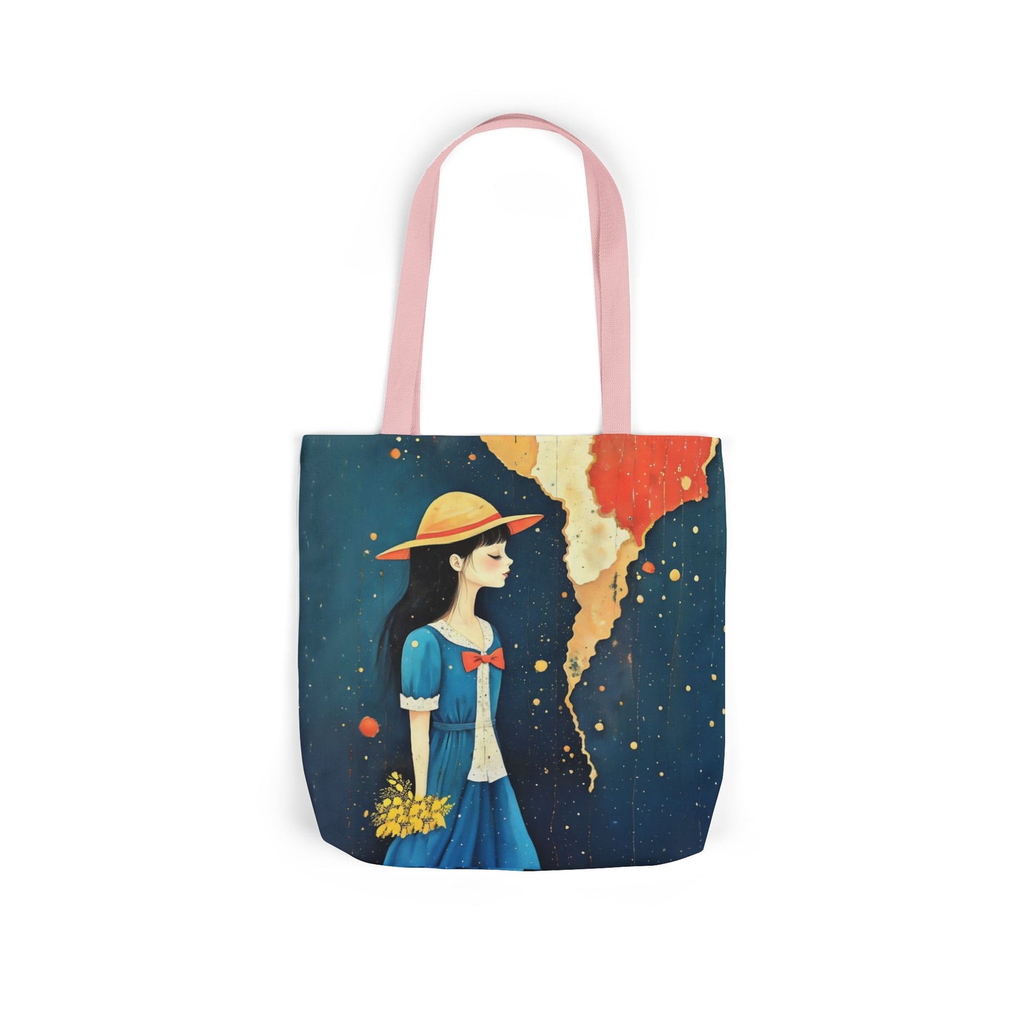 Colorful travel -Inspired Canvas Tote Bag - Perfect for Beach Days, Eco-Friendly Shopping, and Summer Fun!