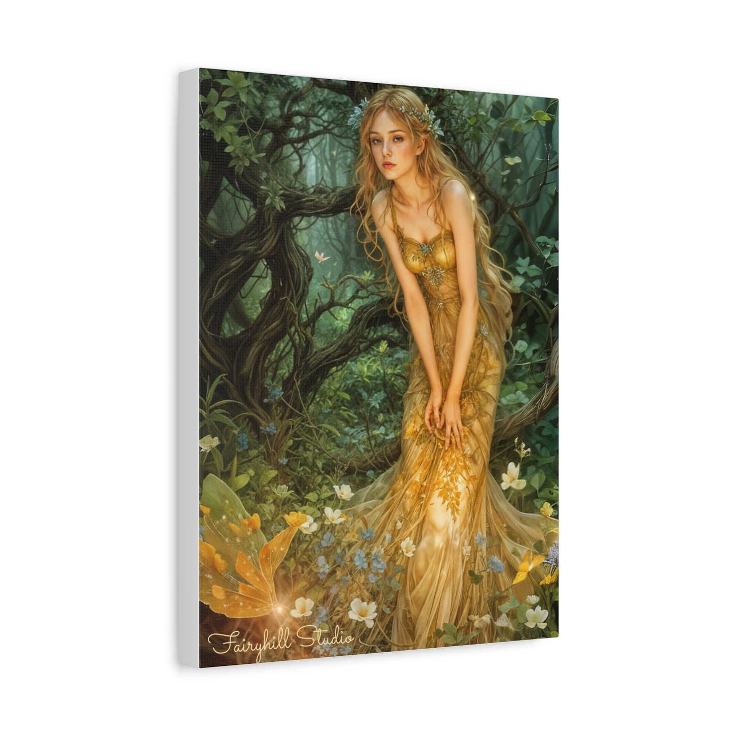 Canvas Print - Mid-Summer's Eve Fairy Forest Art by Fairyhill Studio