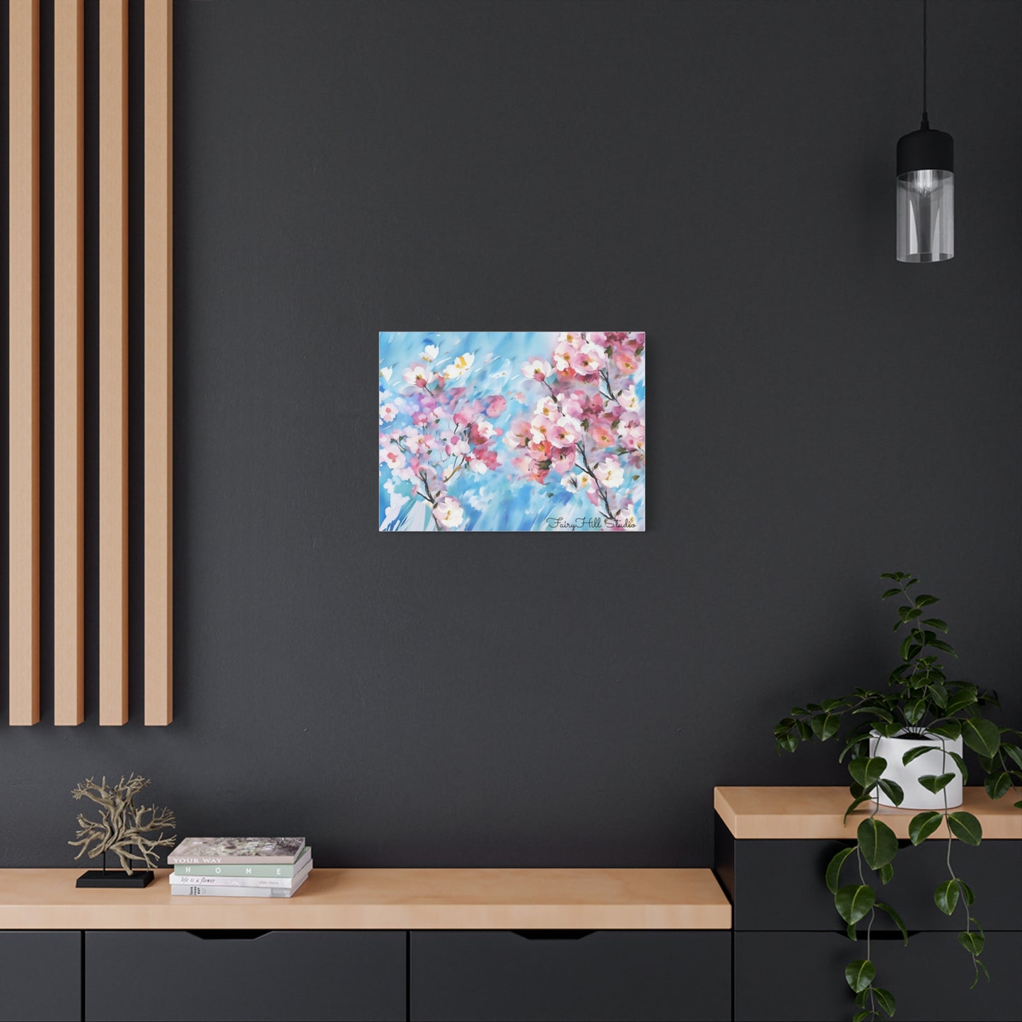 Canvas Wall Art - Floral Cherry Blossom