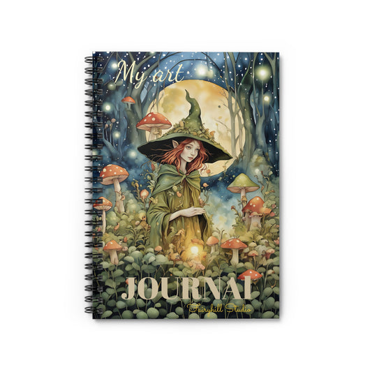 Spiral Notebook  Forest Moon Fairy  art Journal