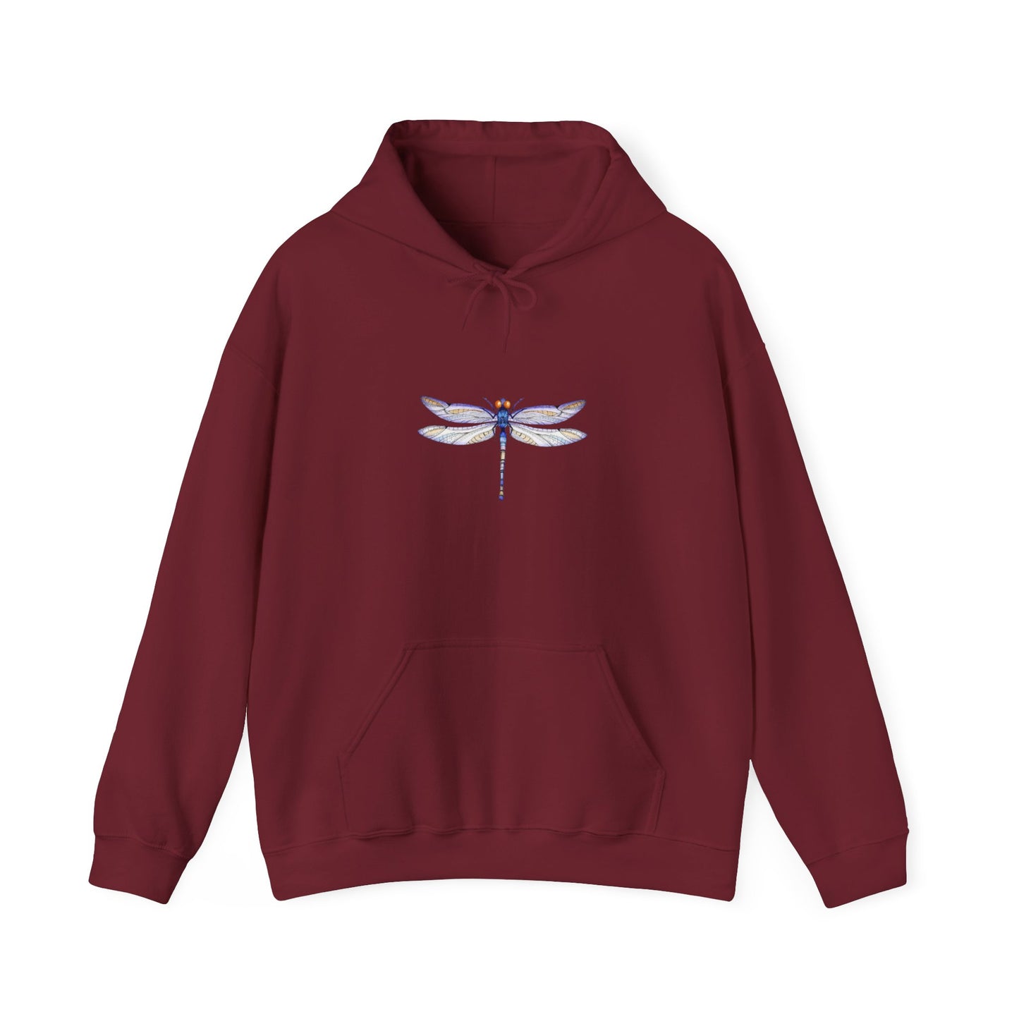 Dragonfly Art Hoodie, Cozy Unisex Sweatshirt, Nature Lover Gift, Botanical Apparel, Spring Fashion, Relaxed Style