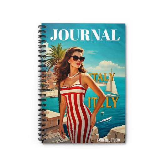 Girl in 1920's Italy Spiral Notebook