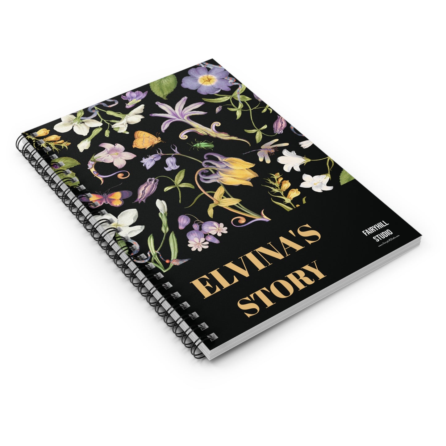 Personalized Wildflowers Design Spiral Notebook