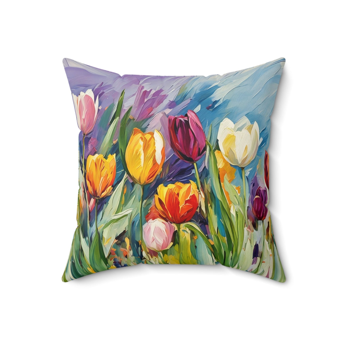 The Witching Hour Hug  Square Pillow - by Fairyhill Studio