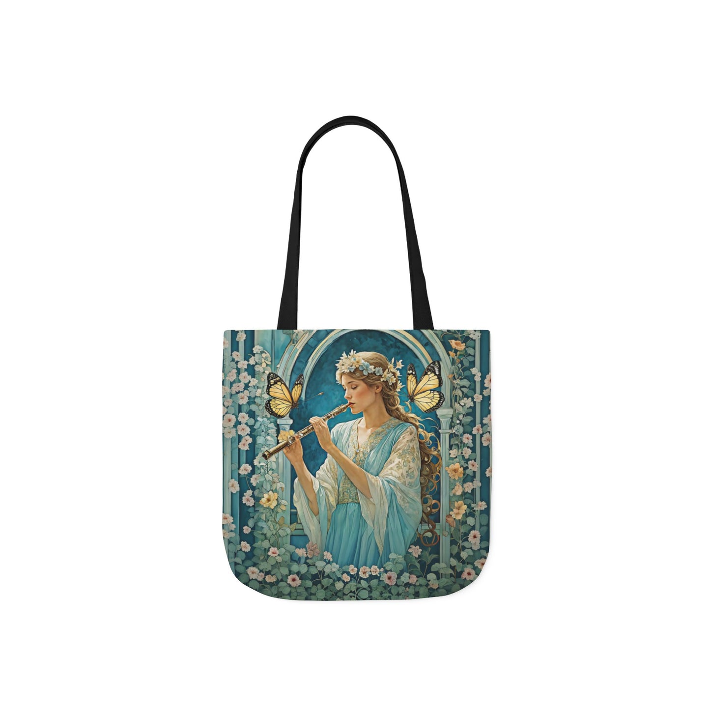 Butterfly Flute player -Inspired Canvas Tote Bag - Perfect for Beach Days, Eco-Friendly Shopping, and Summer Fun!