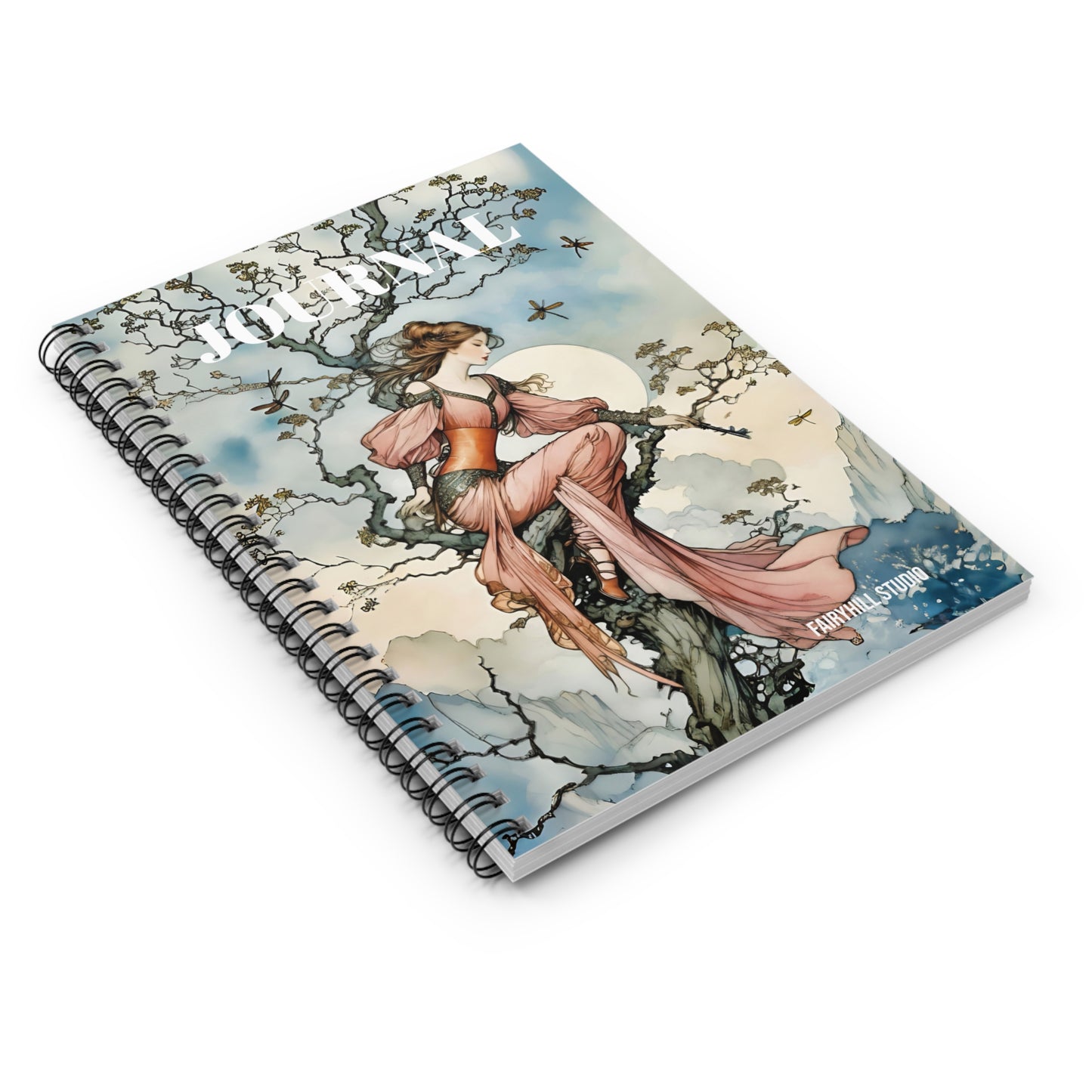 Fairy Princess Spiral Notebook - Ruled Line Magic Fantasy Art