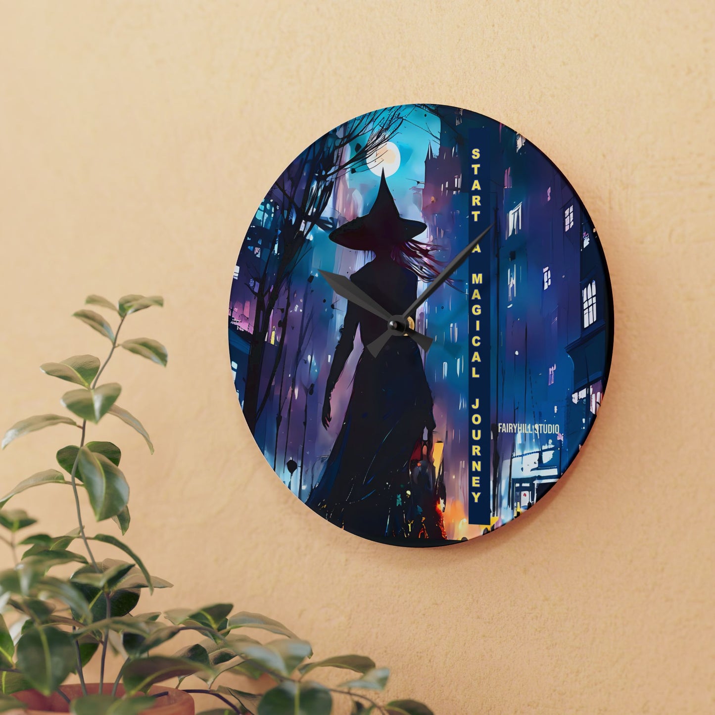Wall Clock - Start a Magical Journey Art Design