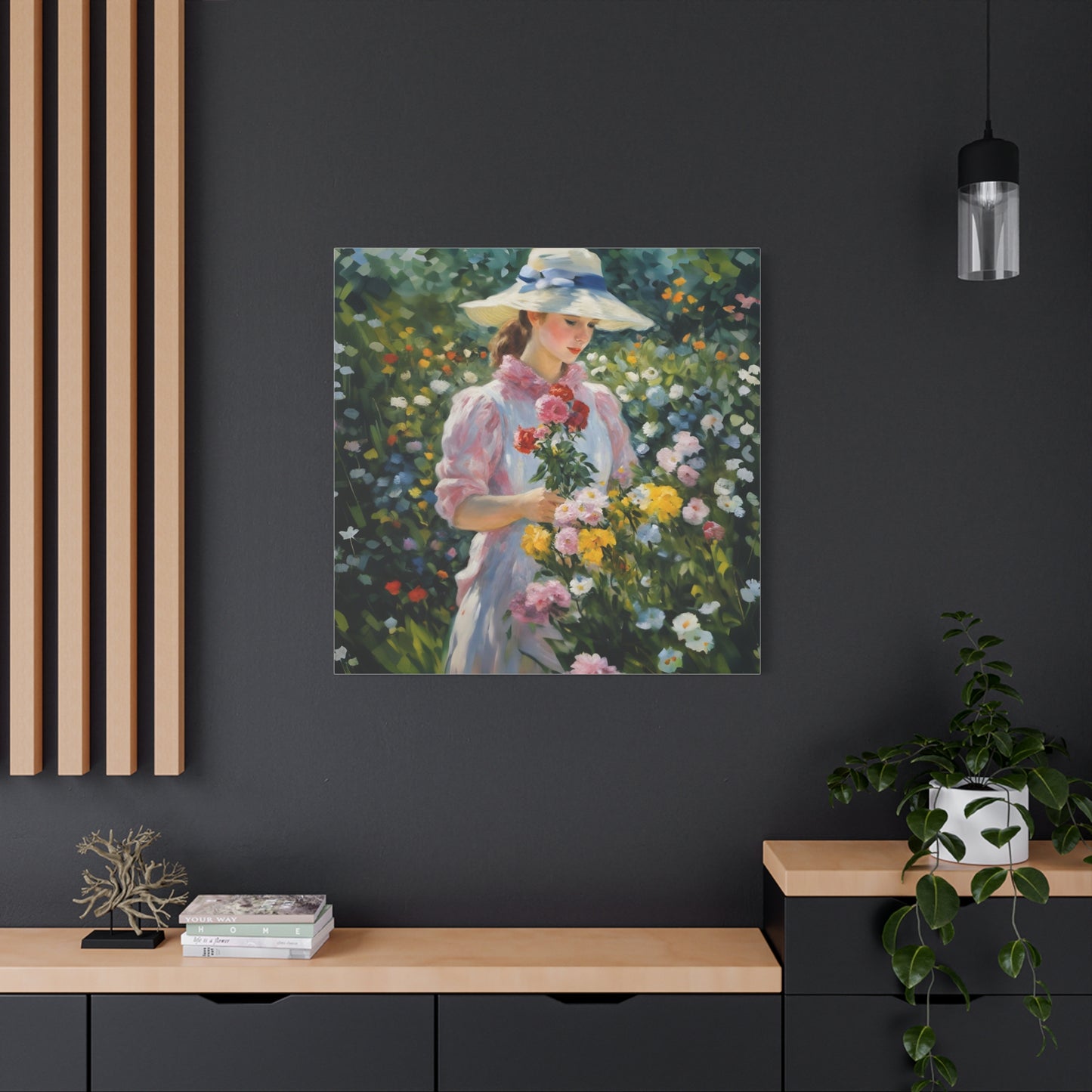 Floral Serenity Canvas Art - Stretched Matte 1.25"