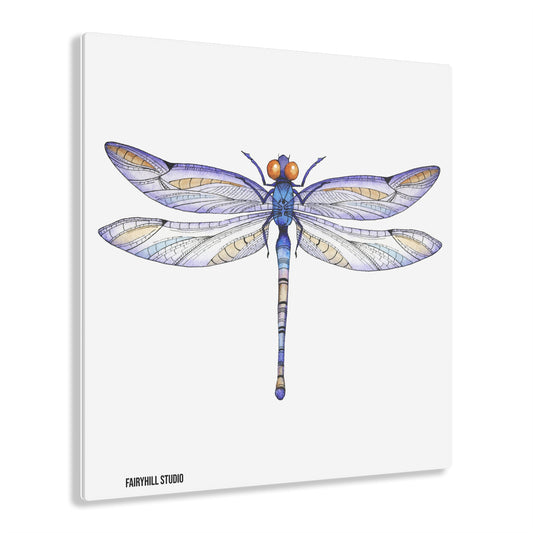 Art Acrylic Prints FairyHill Studio Purple Dragonfly Art
